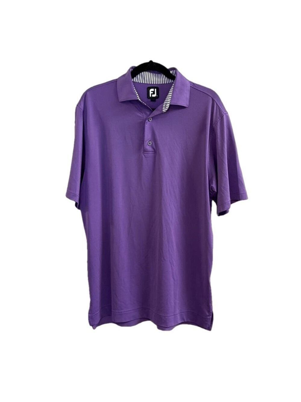 Men's FootJoy Golf Polo. Purple. Size Medium